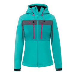 Softshell para mujer Geographical Norway Reine azul marino y Naranja