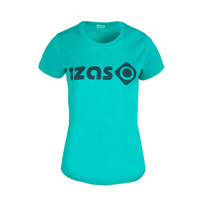 T-shirt desportiva de manga curta 100% algodão para mulher Izas MORAN