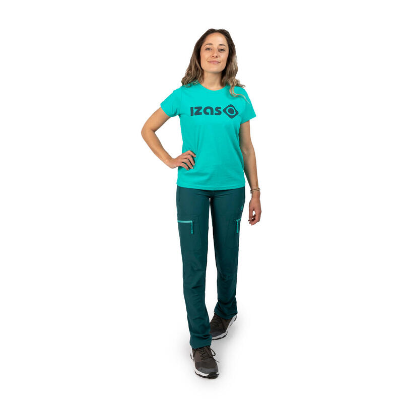 T-shirt de sport à manches courtes 100% coton Izas MORAN pour femme