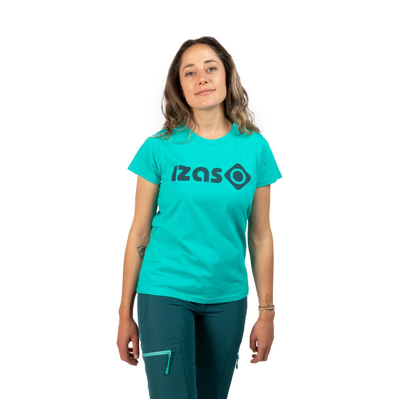 T-shirt de sport à manches courtes 100% coton Izas MORAN pour femme