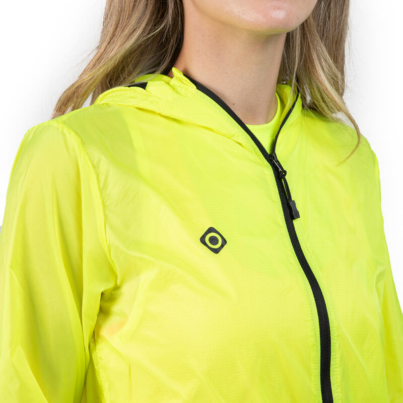 Veste de course et de trekking TOURY W Izas pour femmes avec capuche intégrée