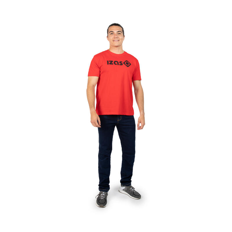T-shirt desportiva de manga curta 100% algodão para homem Izas MORAN