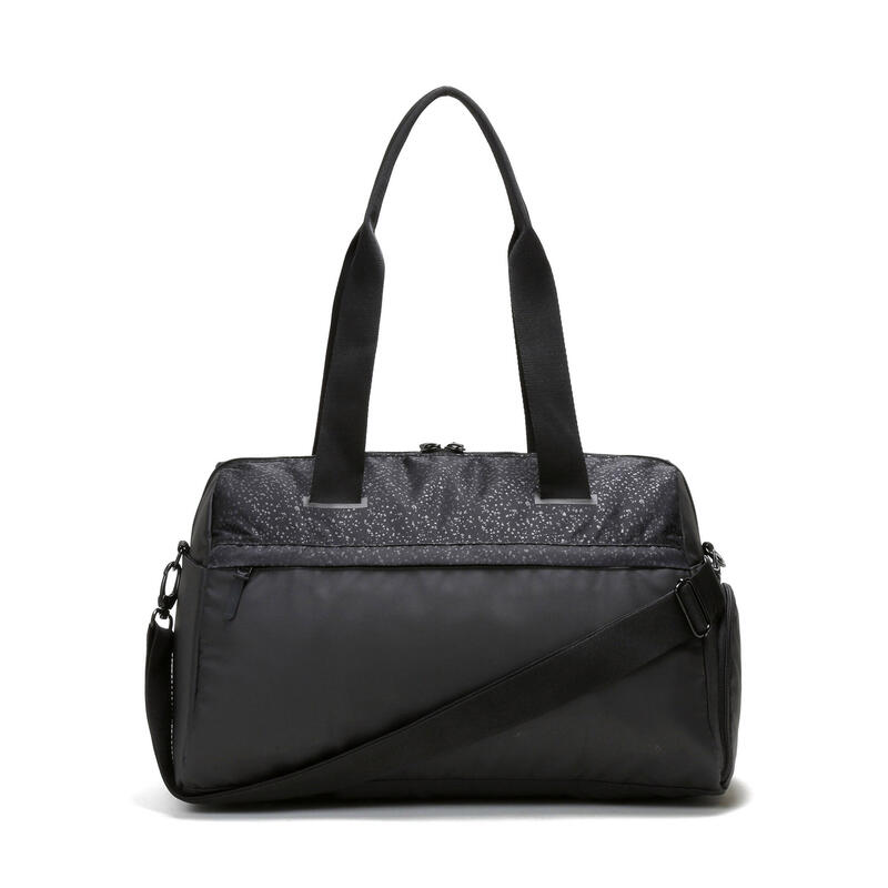 Trainer Duffel Sac de sport avec poche à chaussures et poche sèche (Black Foil)