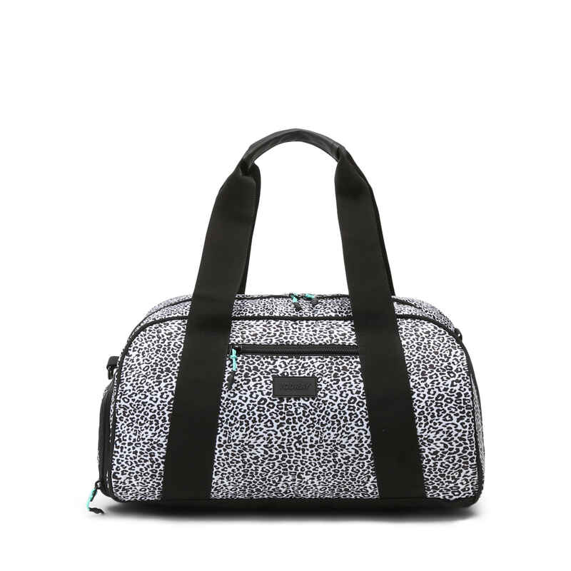 Burner Gym - Kompakte 23-Liter-Sporttasche mit Schuhfach (Leopard)