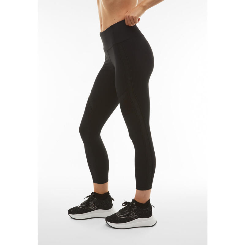 Leggings SuperFit 7/8 avec ruban griffé et inserts en maille