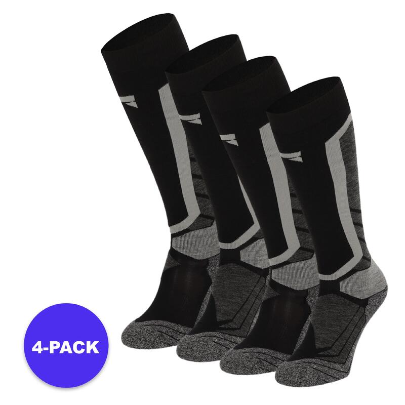 Xtreme Snowboard Socken schwarz 4-PACK unisex