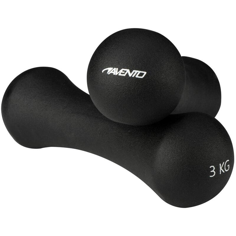Set gantere Avento 2x3 kg, Negru