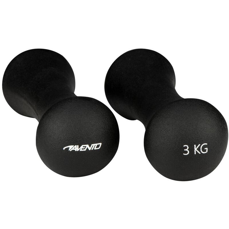 Set gantere Avento 2x3 kg, Negru