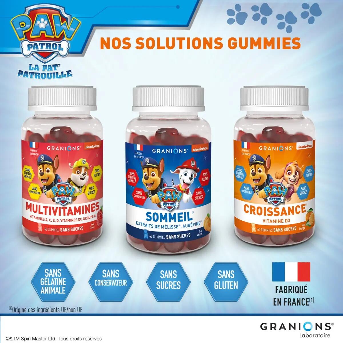 Pat Patrouille - Gummies Multivitamines - 60 Gummies - Fraise 5/7
