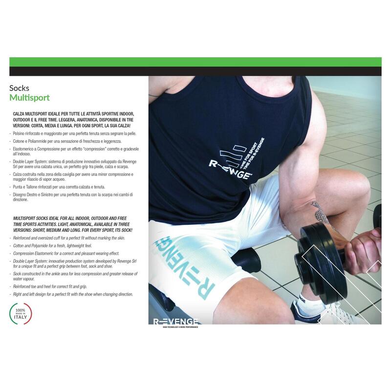 Skarpety techniczne multisport dla dorosłych przeciętny niebieski