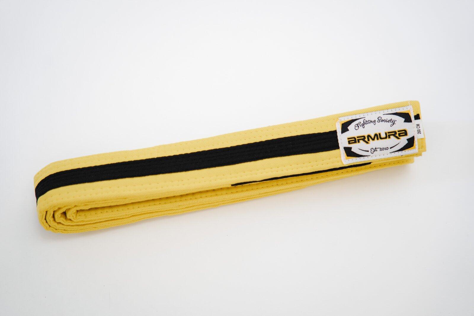 Centura BJJ  Praetorian ARMURA Galben/Negru/Galben