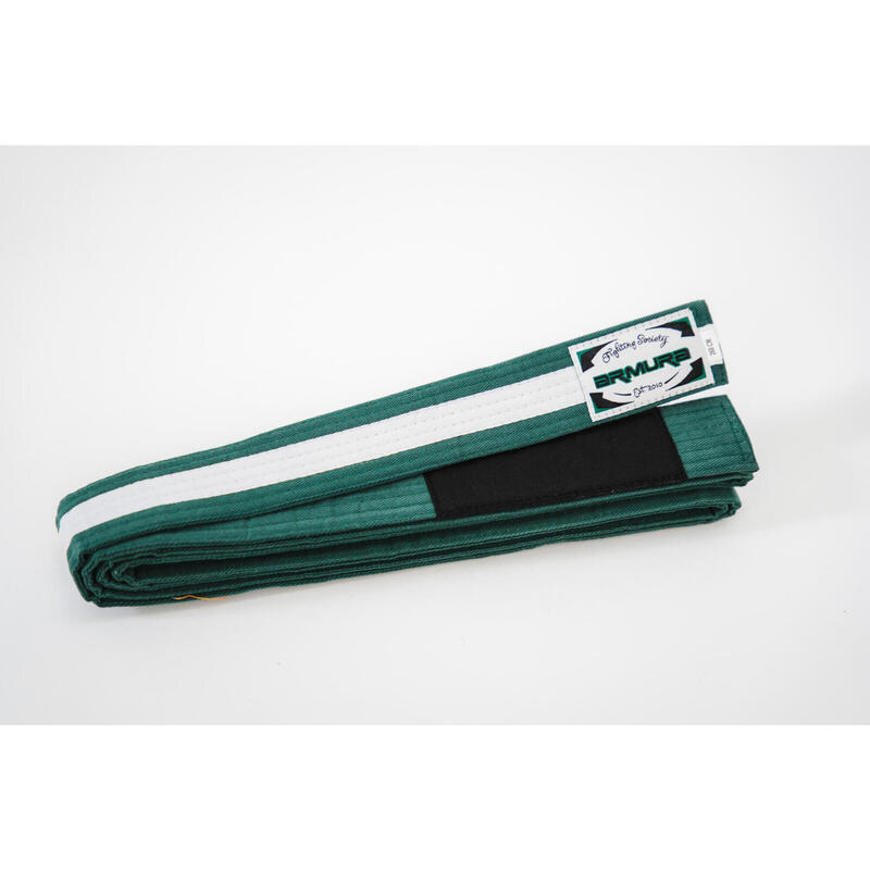 Centura BJJ  Praetorian ARMURA  Verde/Alb/Verde