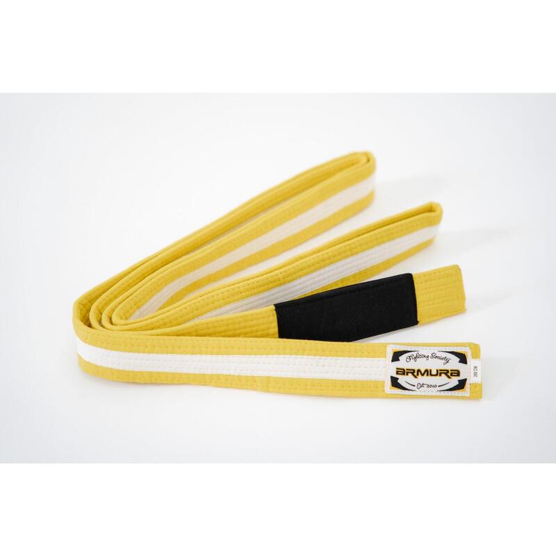 Centura BJJ  Praetorian ARMURA  Galben/Alb/Galben