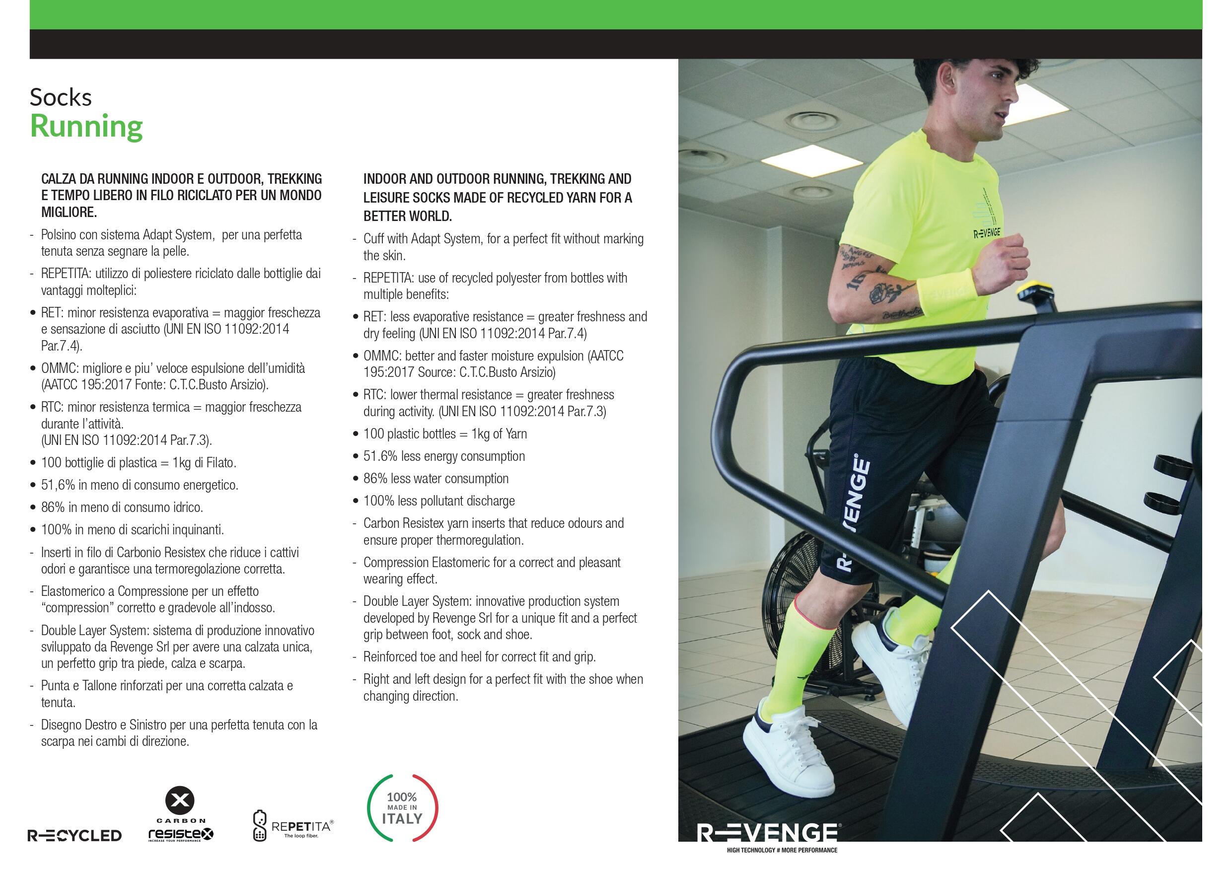 Calcetines técnicos Running adulto compresión termorregulador larga blanco 5/6