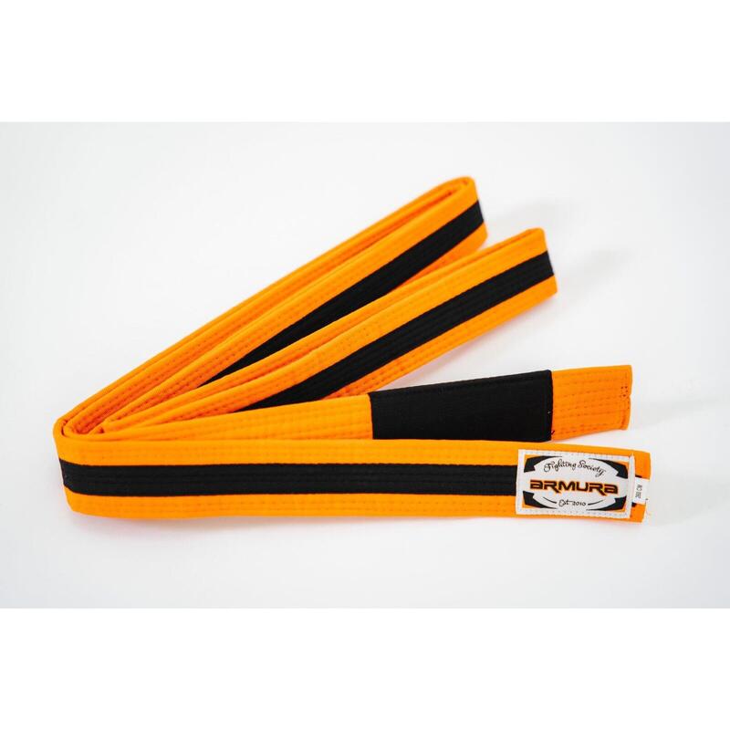 Centura BJJ  Praetorian ARMURA  Portocaliu/Negru/Portocaliu