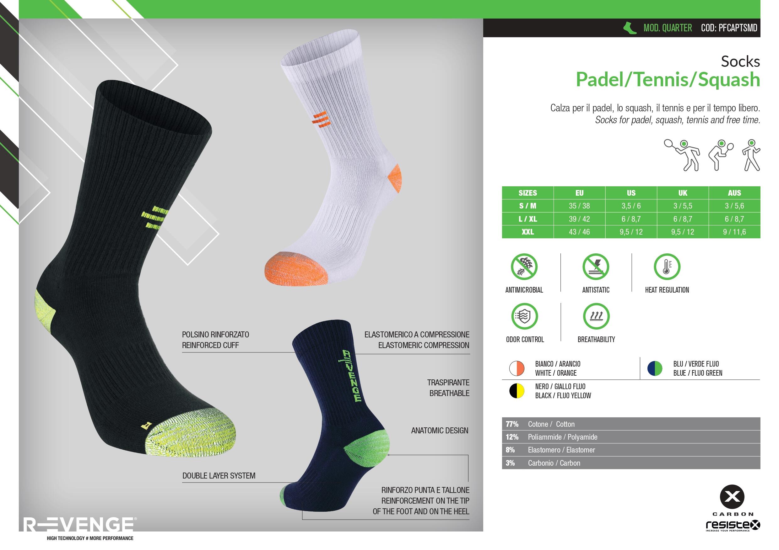 Chaussettes techniques adulte respirantes renforts padel tennis medium blanche 6/6