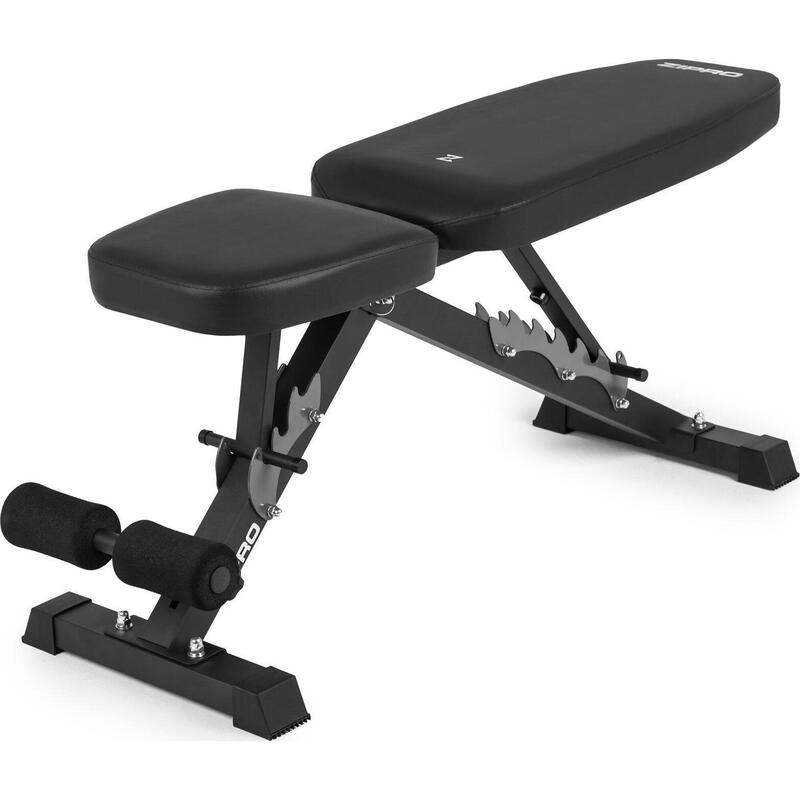 Banc de musculation Zipro Jacked réglable inclinable et déclinable, abdominaux