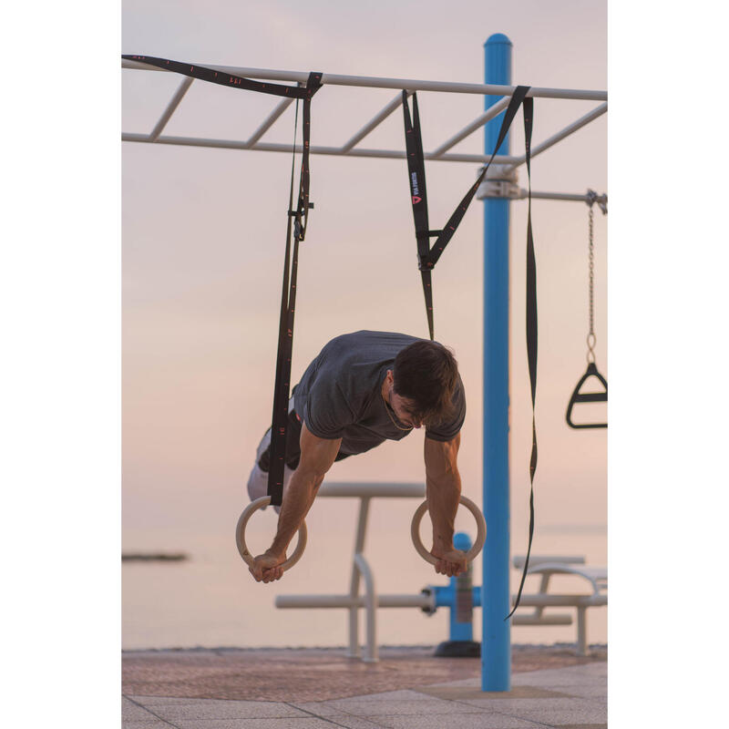 Anneaux de Gym pour Calisthenics - Sangles Extra Larges avec Repères