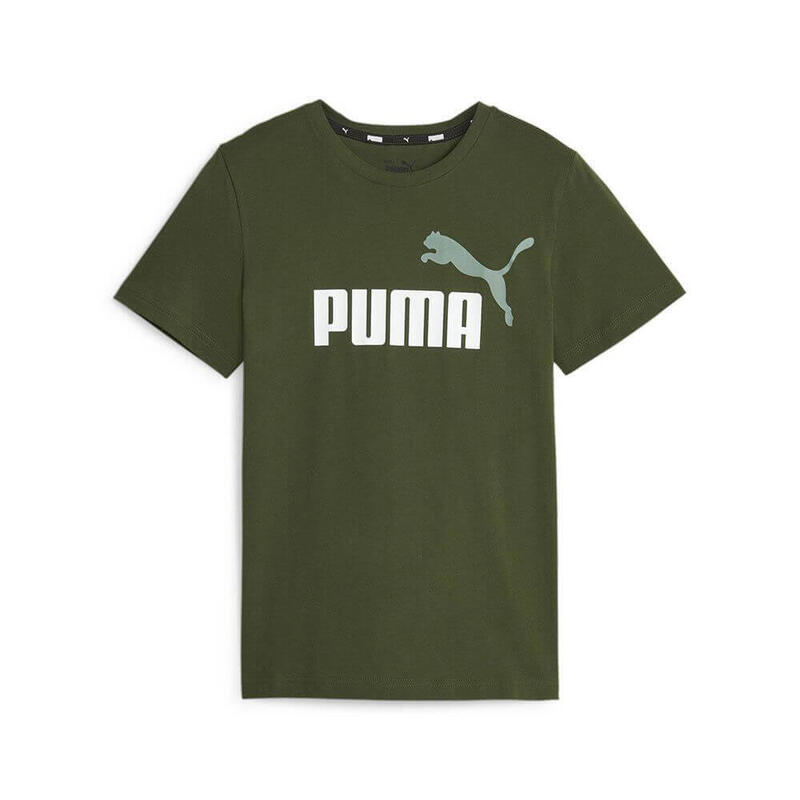 T-SHIRT DE DESPORTO EM ALGODÃO PUMA ESS+ 2 COL LOGO  RAPAZ