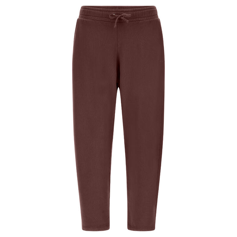 Pantalon joggers court en molleton d'hiver teint en pièce