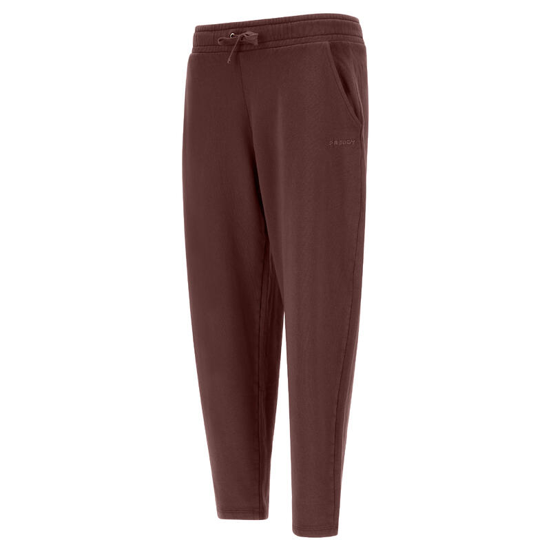 Pantalon joggers court en molleton d'hiver teint en pièce