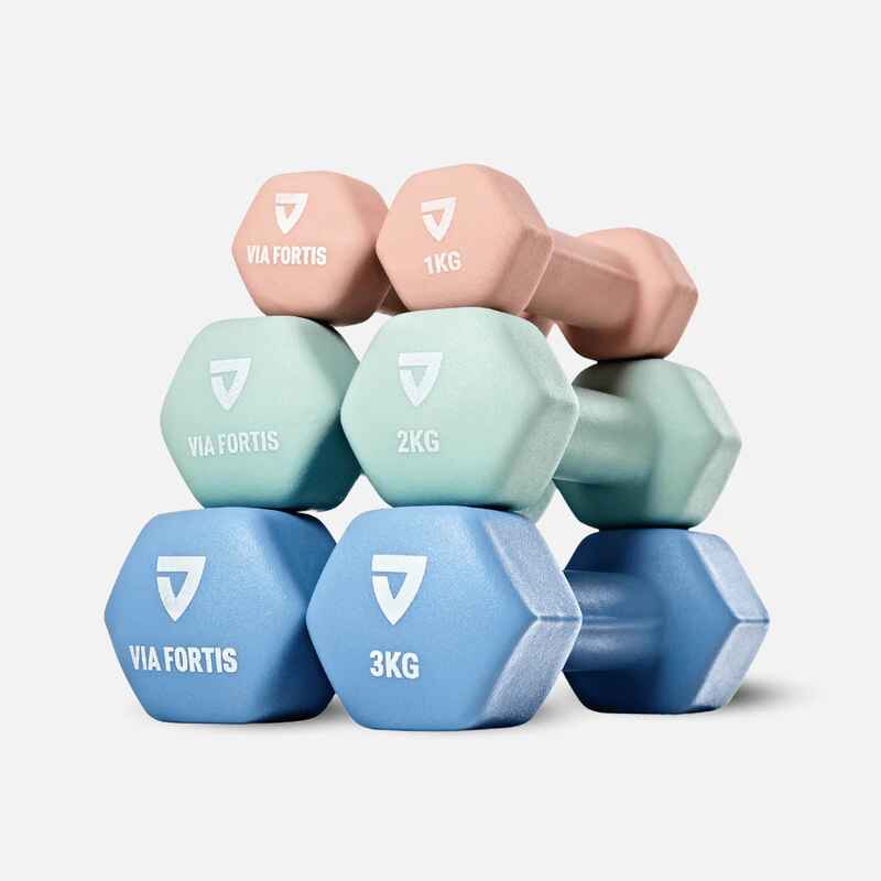 VIA FORTIS Premium Kurzhanteln aus Neopren