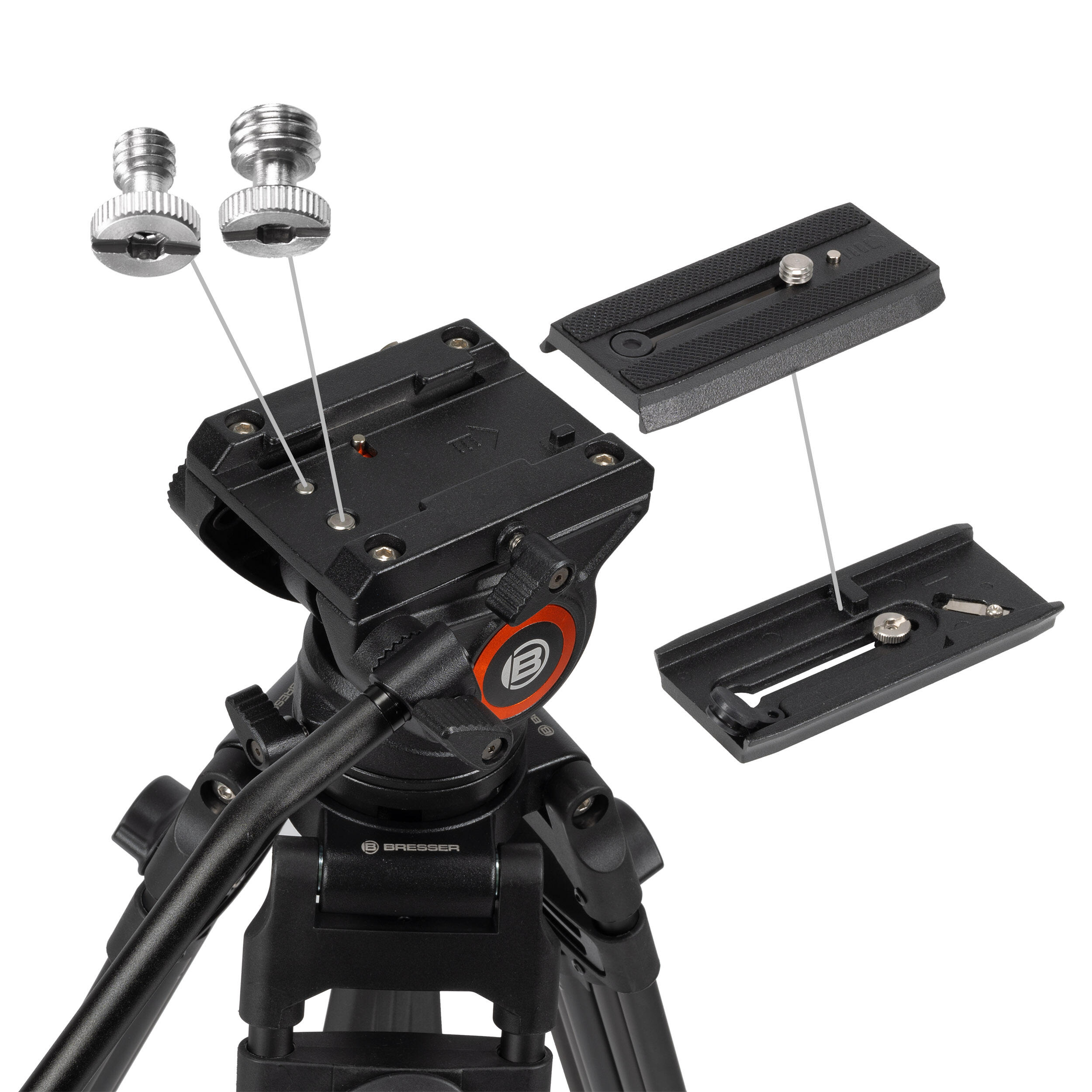 VT-01 Treppiede Professionale Per Video -Carico fino a 12 Kg/Altezza 185 cm 7/7