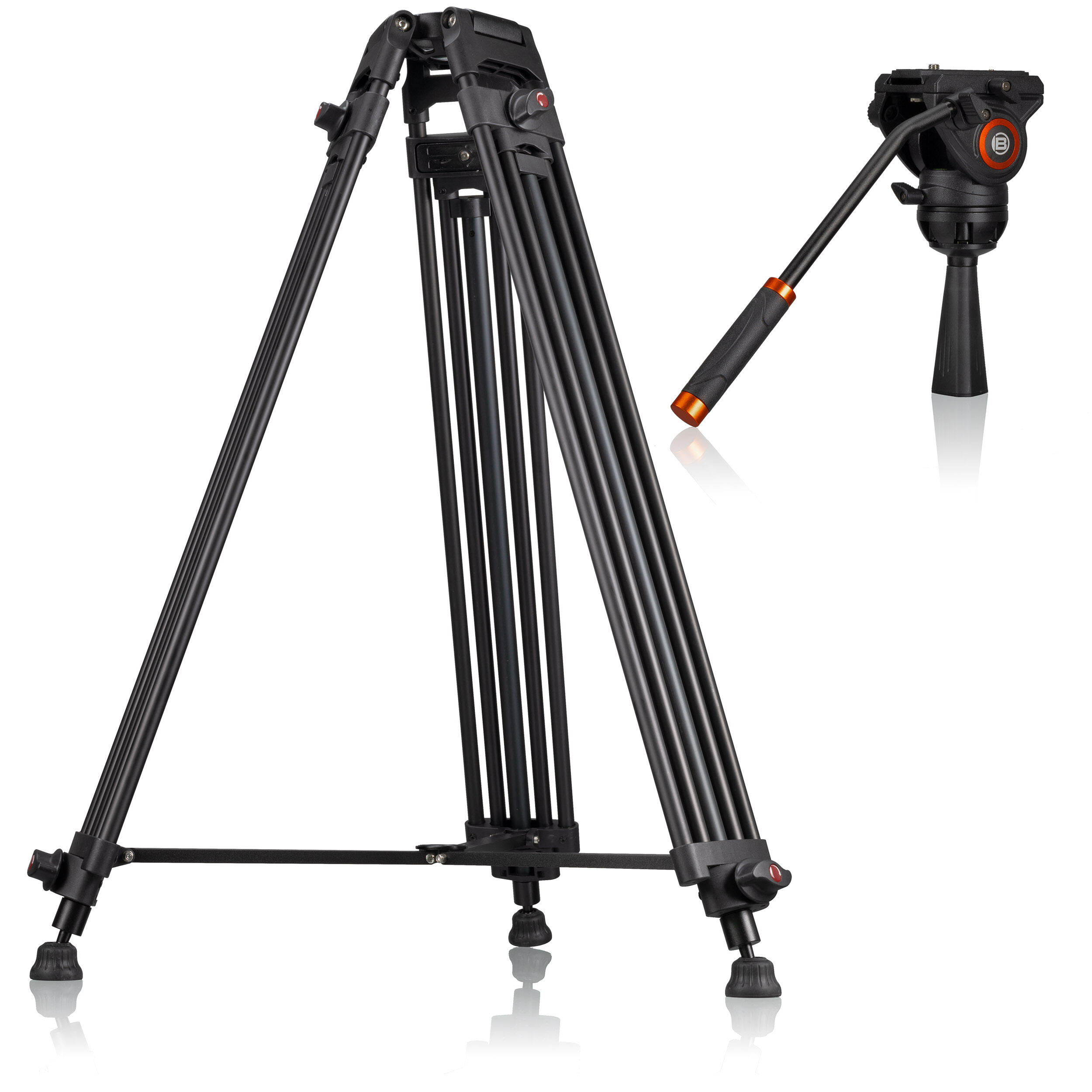 VT-01 Treppiede Professionale Per Video -Carico fino a 12 Kg/Altezza 185 cm 4/7