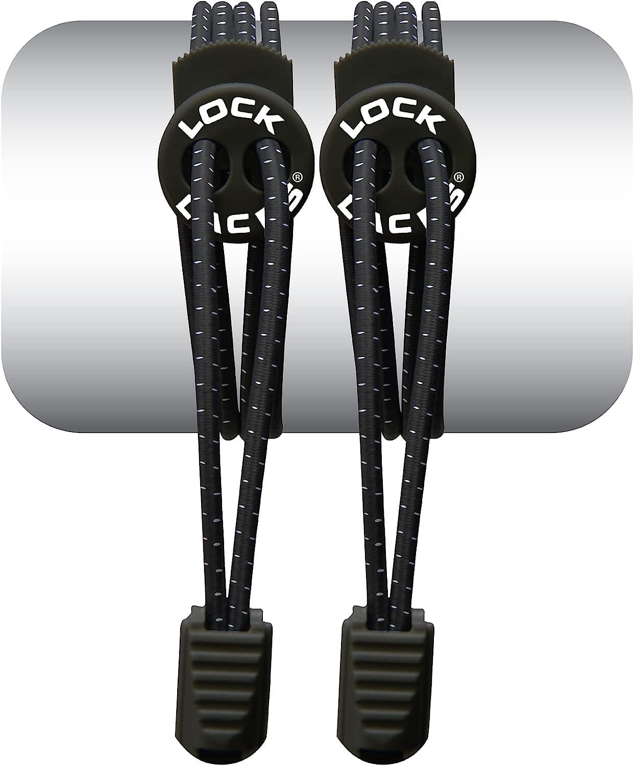 LOCK LACES Atacadores pretos sem cordão