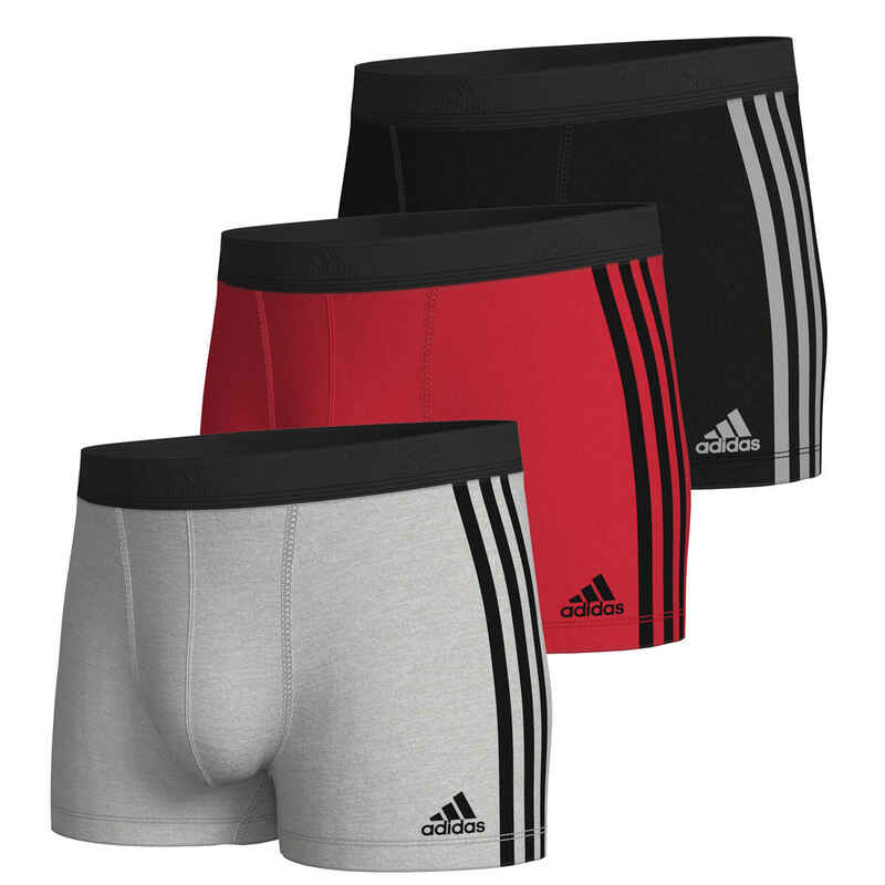 Retro Short / Pant Herren - 3er Pack Active Flex Cotton 3 Stripes