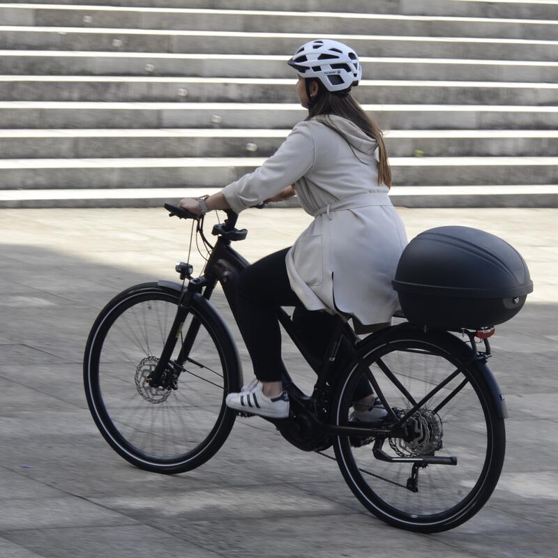 Pol E-Cargo Fahrradkoffer 30 Liter Schnellverschluss schwarz