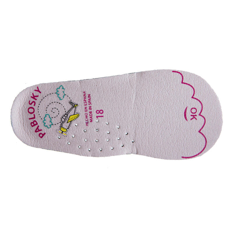 Zapatillas de marcha Pablosky Azules para Bebé Niña de Microfibra Textil