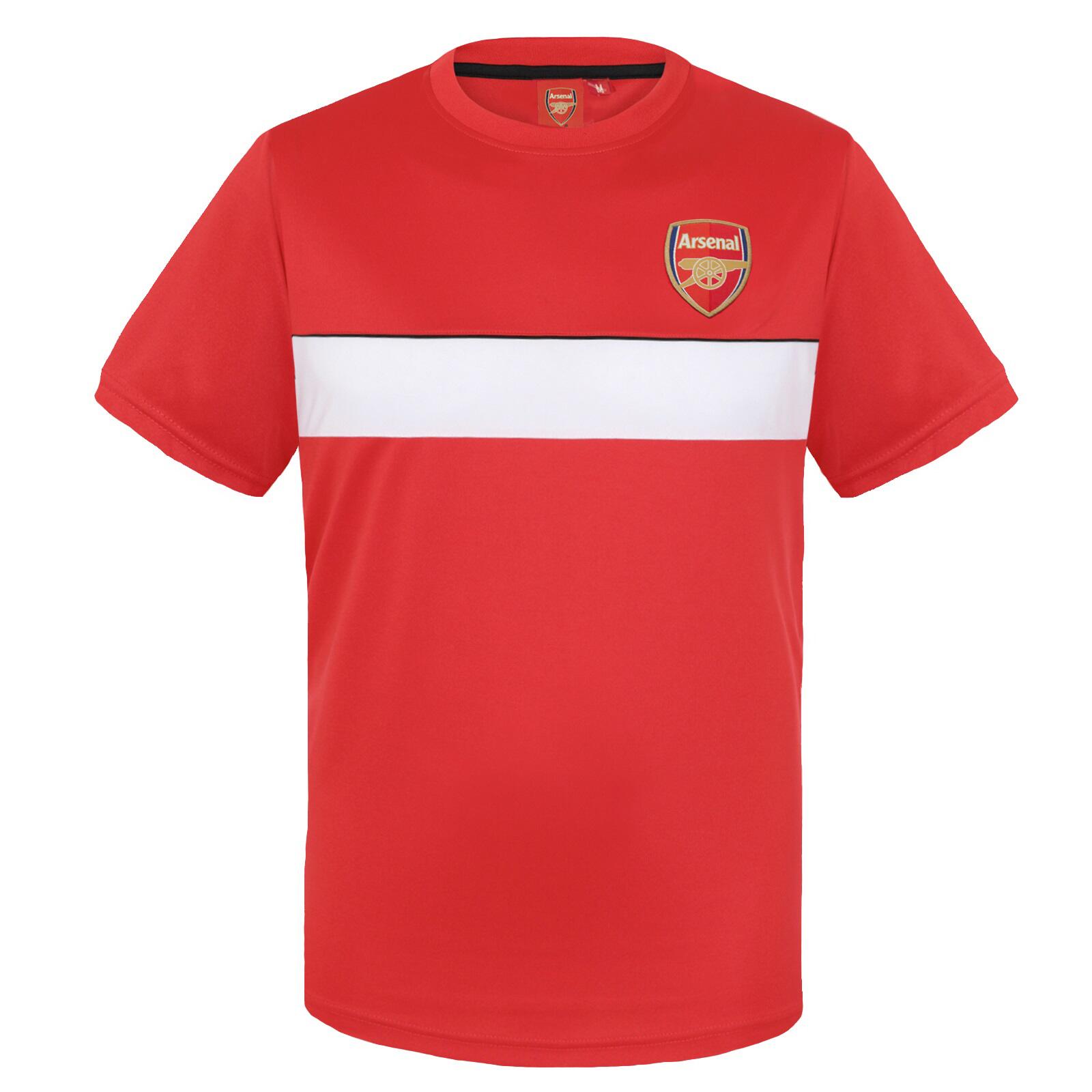 Arsenal FC Mens T-Shirt Poly Training Kit OFFICIAL Football Gift 1/2