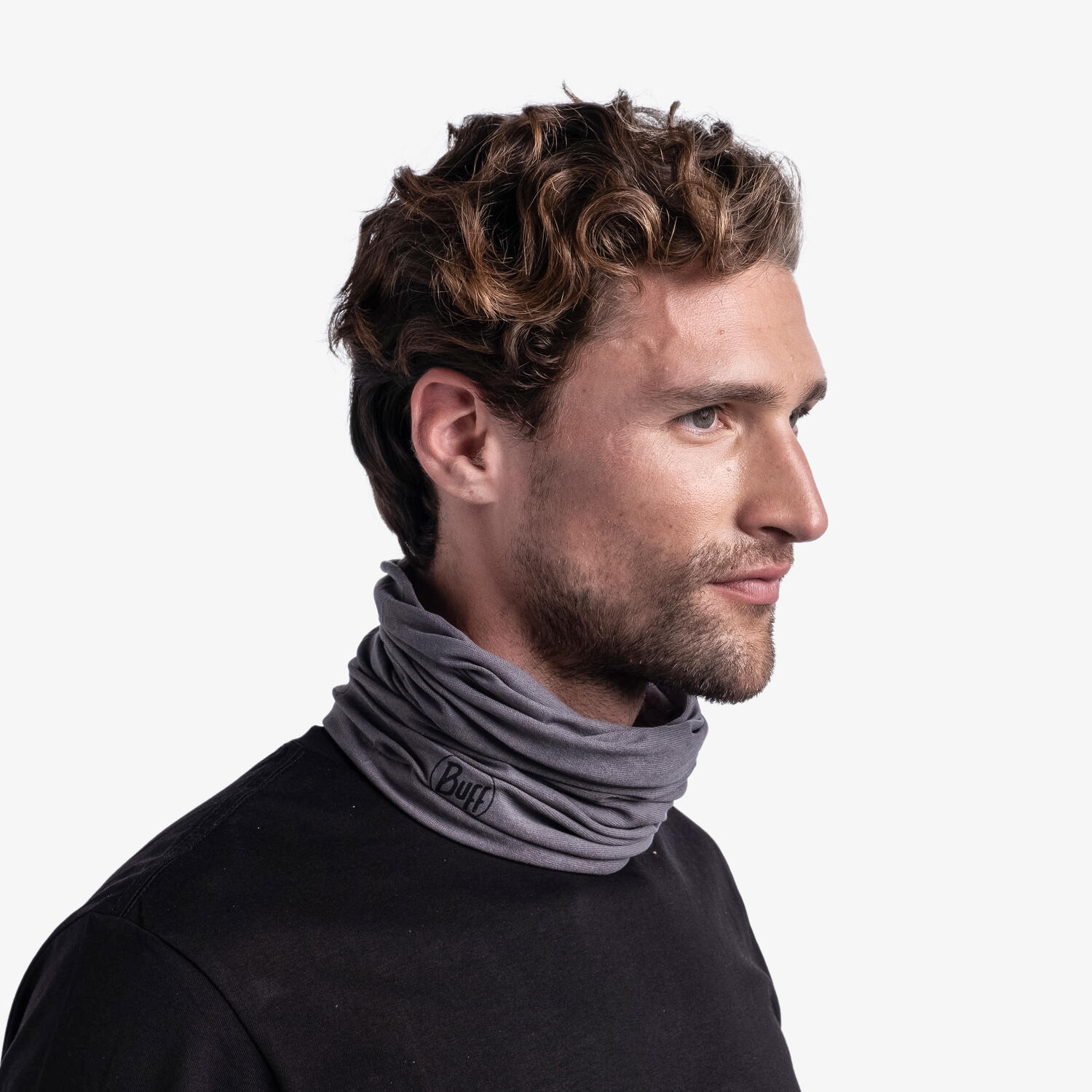 Scaldacollo adulto Buff Original Ecostretch grigio 3/7