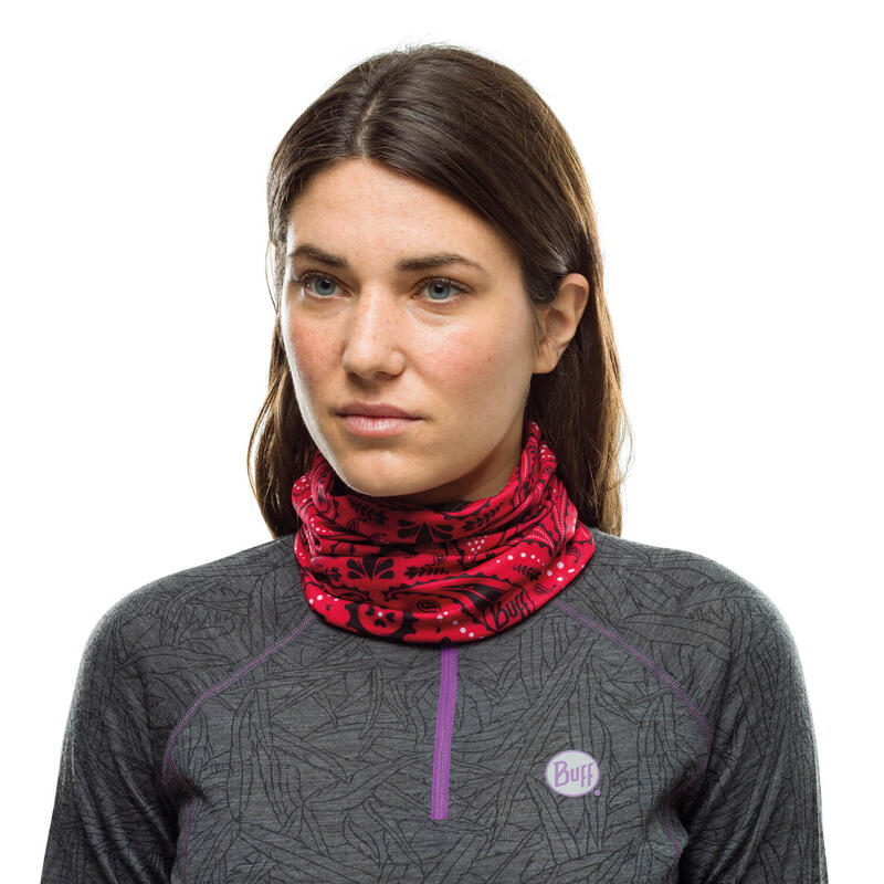 Uniszex nyakmelegítők, Buff Original Ecostretch Tube Scarf, piros