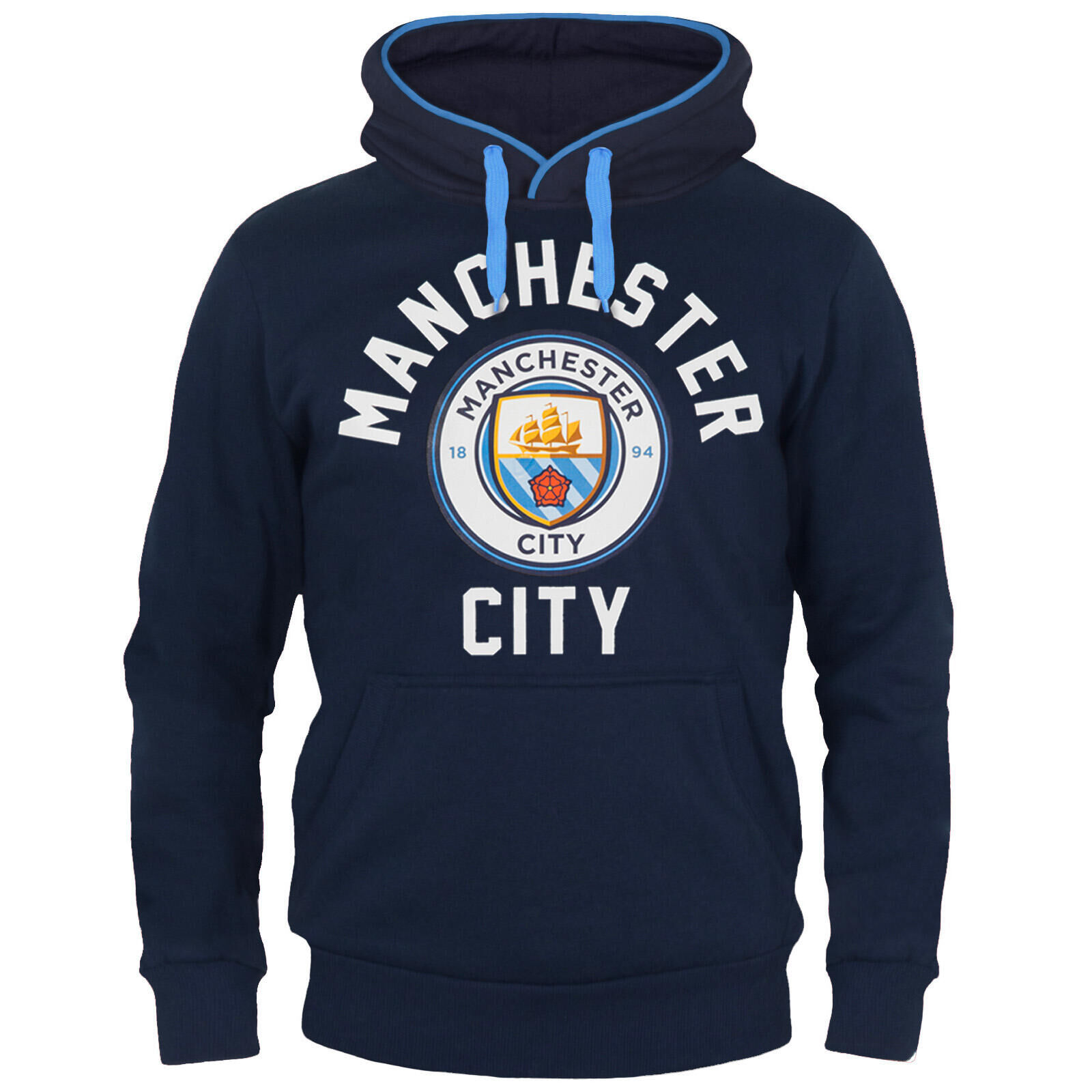 MANCHESTER CITY Manchester City Mens Hoody Fleece Graphic OFFICIAL Football Gift