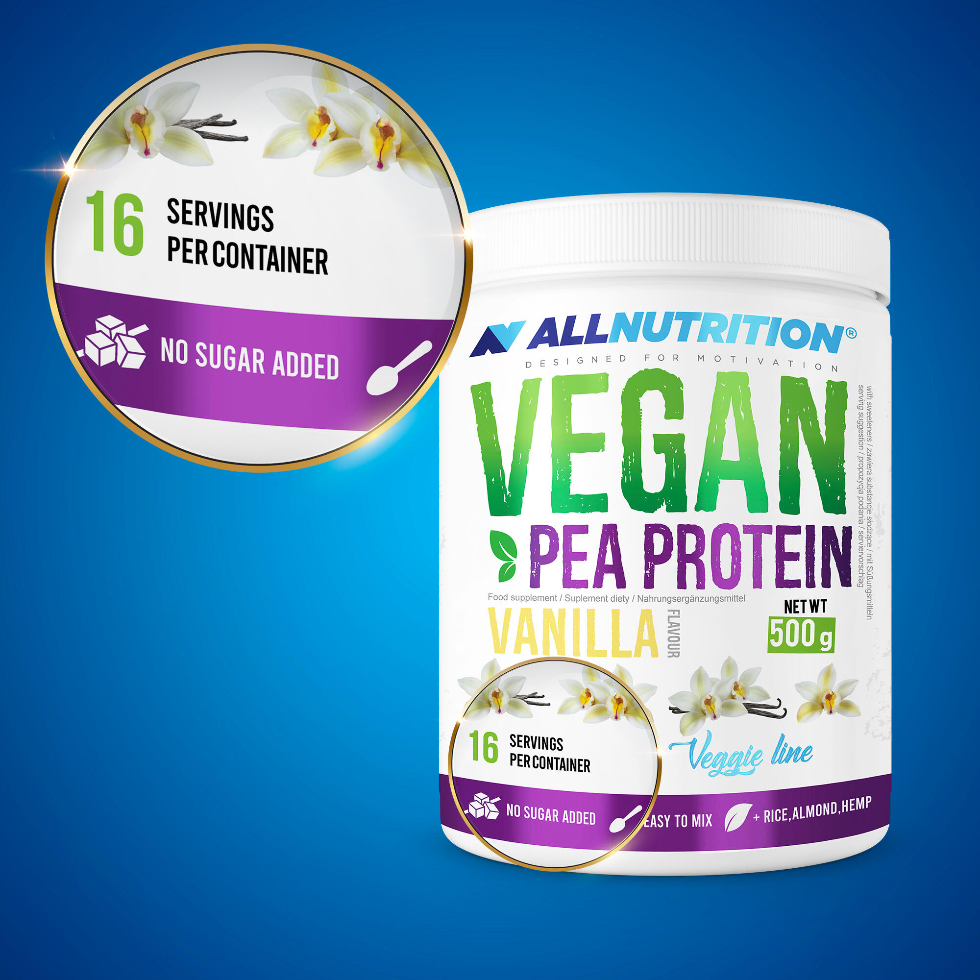 Vegan Pea Proteine 500g Chocolat 2/2