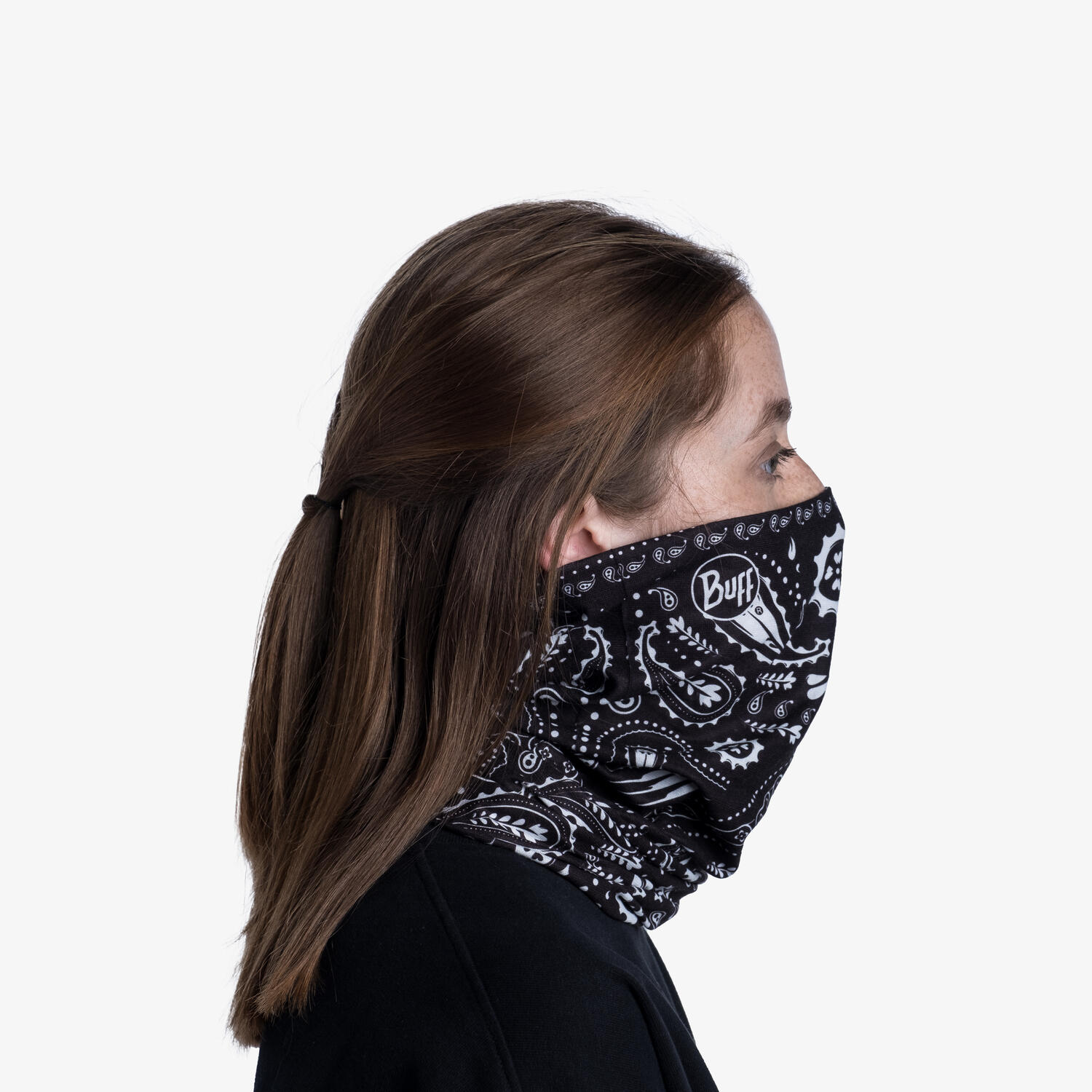 Braga de cuello Original EcoStretch Unisex Buff Negro 6/7