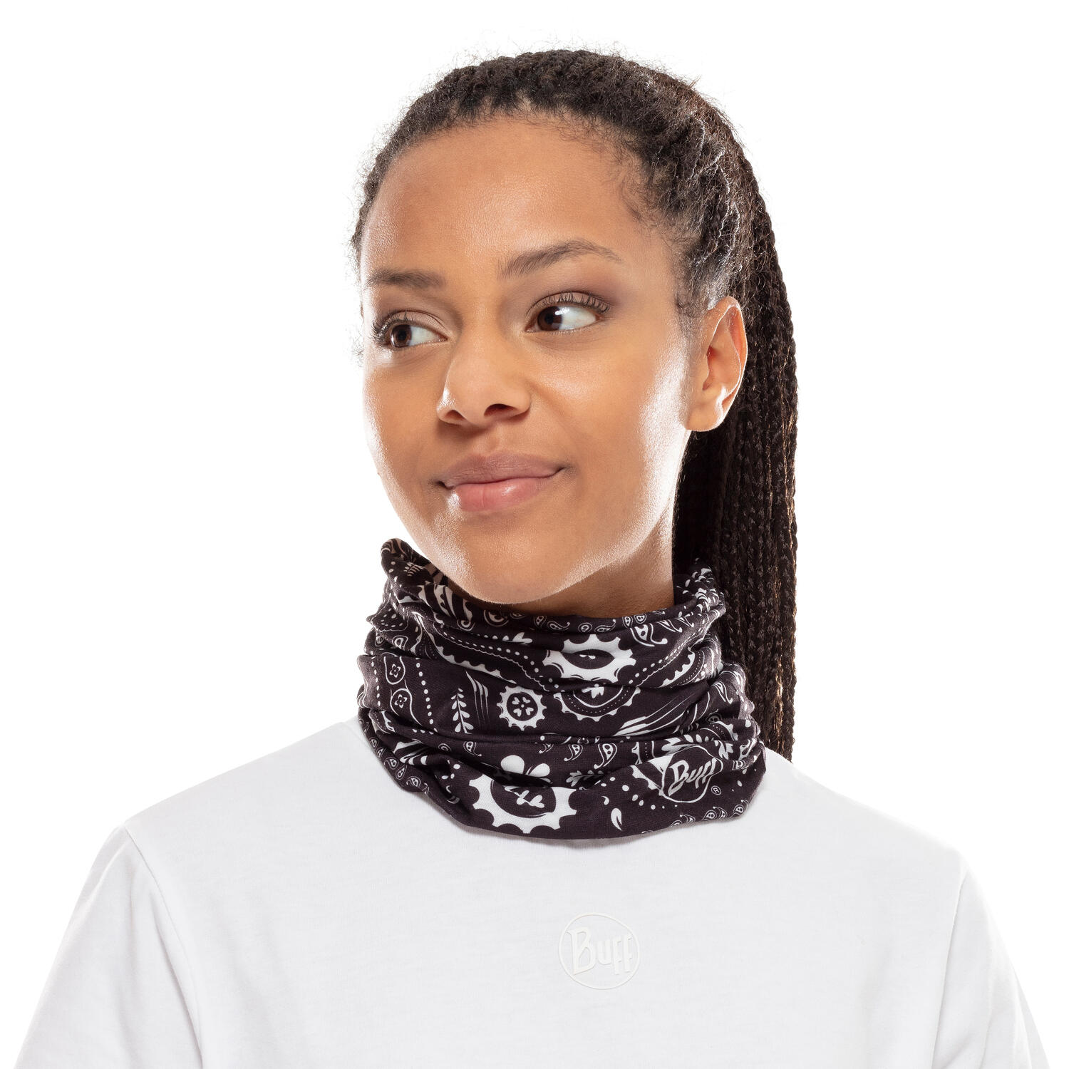 Braga de cuello Original EcoStretch Unisex Buff Negro 3/7