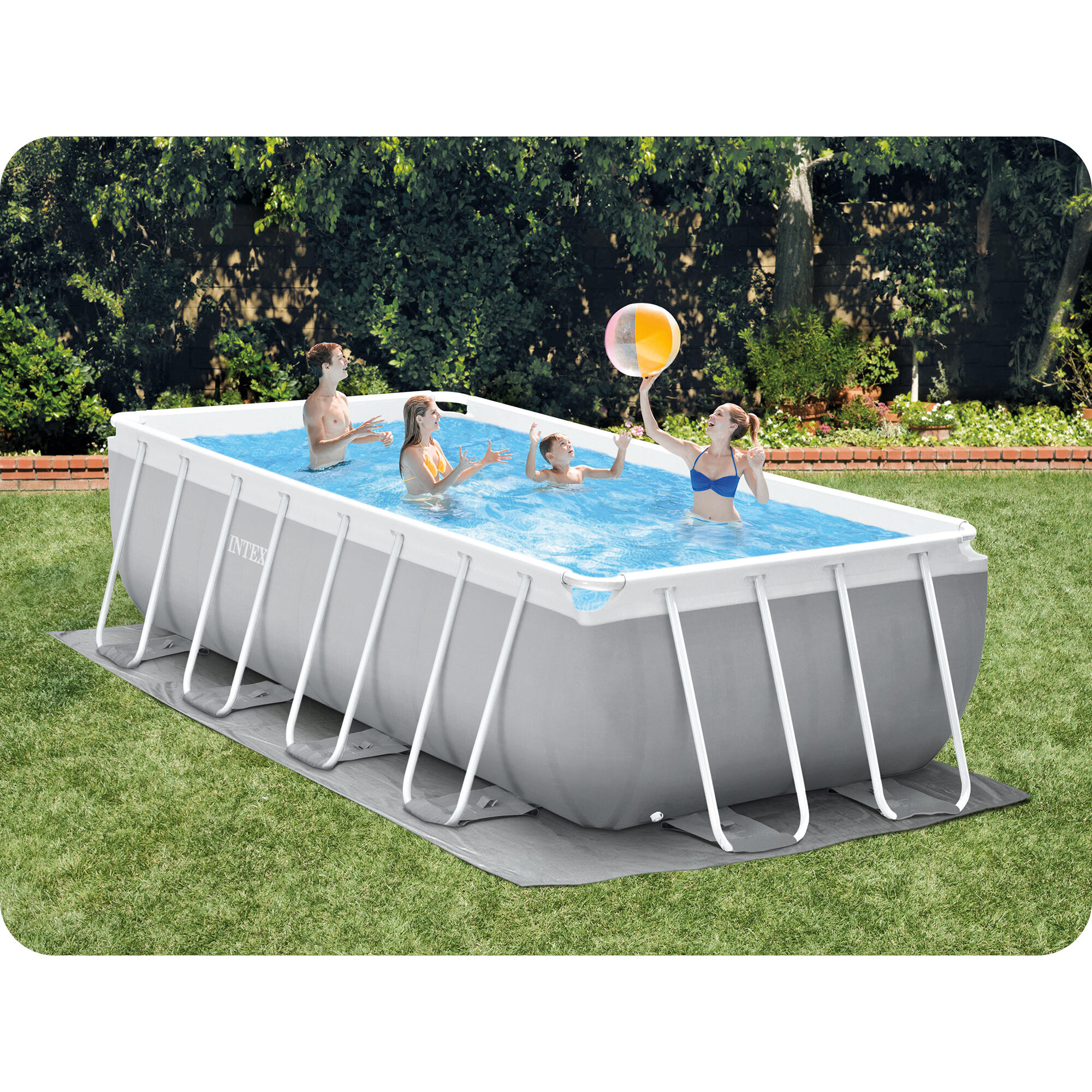 Basen stelażowy do ogrodu Intex 488 x 244 x 107 cm zestaw 17w1 4/6