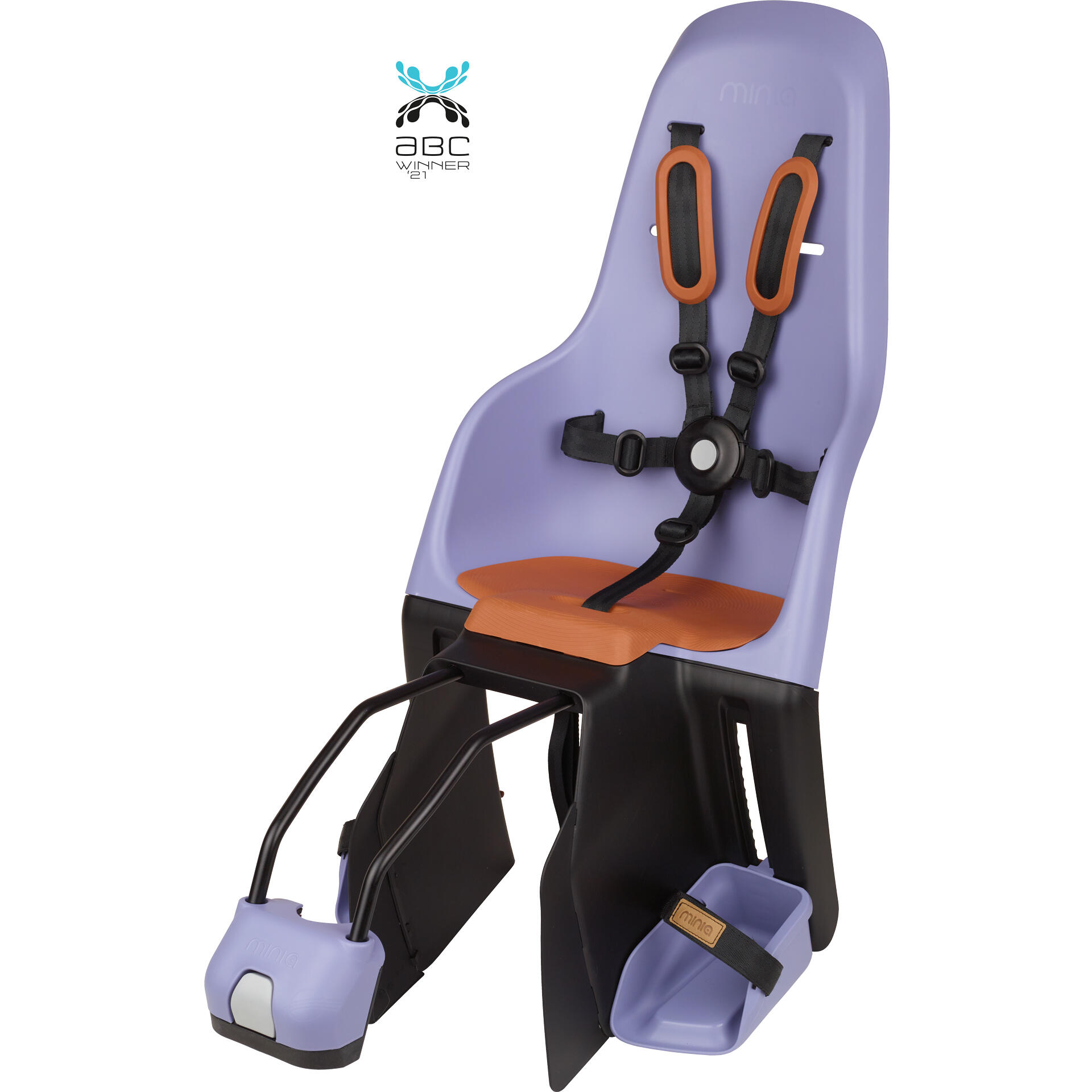 Cadeira Bicicleta Traseira Criança Quadro MINIA Roxo Galáxia