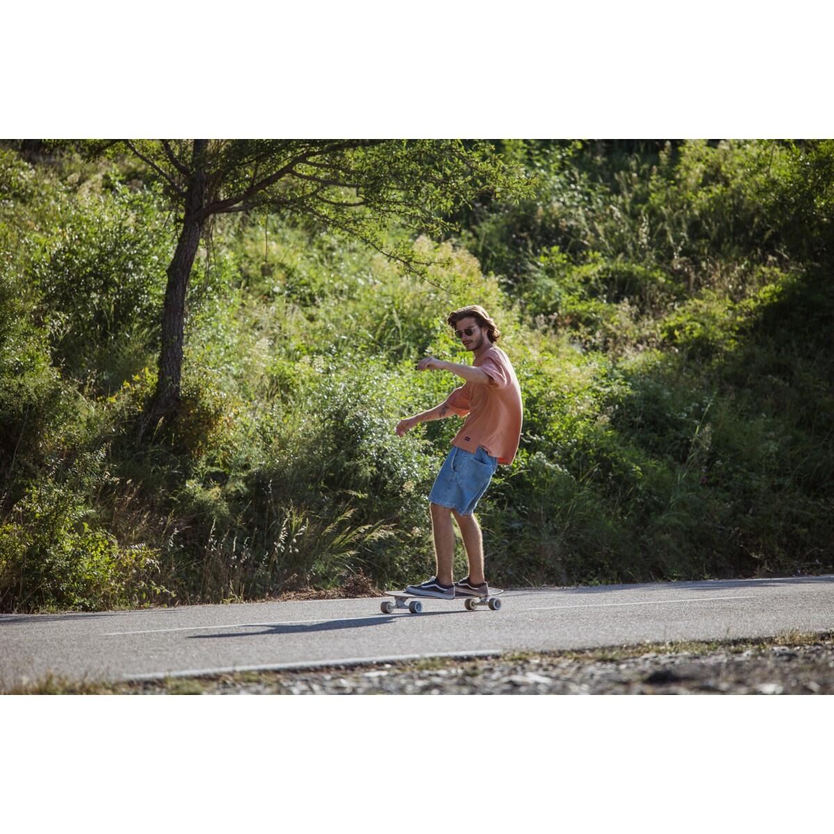 Longboard Azur 36" 91x23 cm niebieski - Skateboard/Surfskate - Rozstaw osi 63cm 5/7