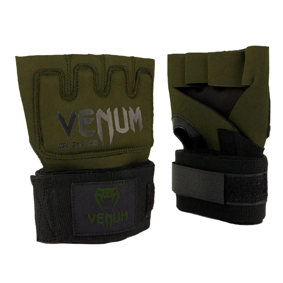 Venum Gel Kontact Vendas para boxeo - Caqui/Negro Talla S 5/5