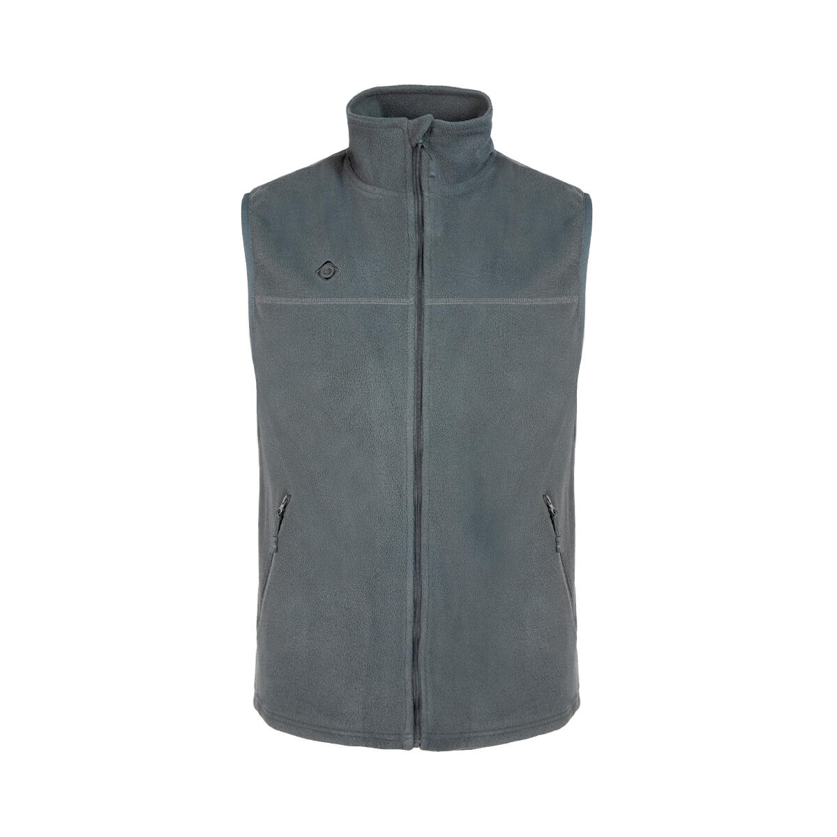 Izas - Izas Gilet Polaire Thermique Padru M Vest Pour Homme Avec Col Montant Et Poches - Polaire - Gris|marron - 40 M - Decathlon