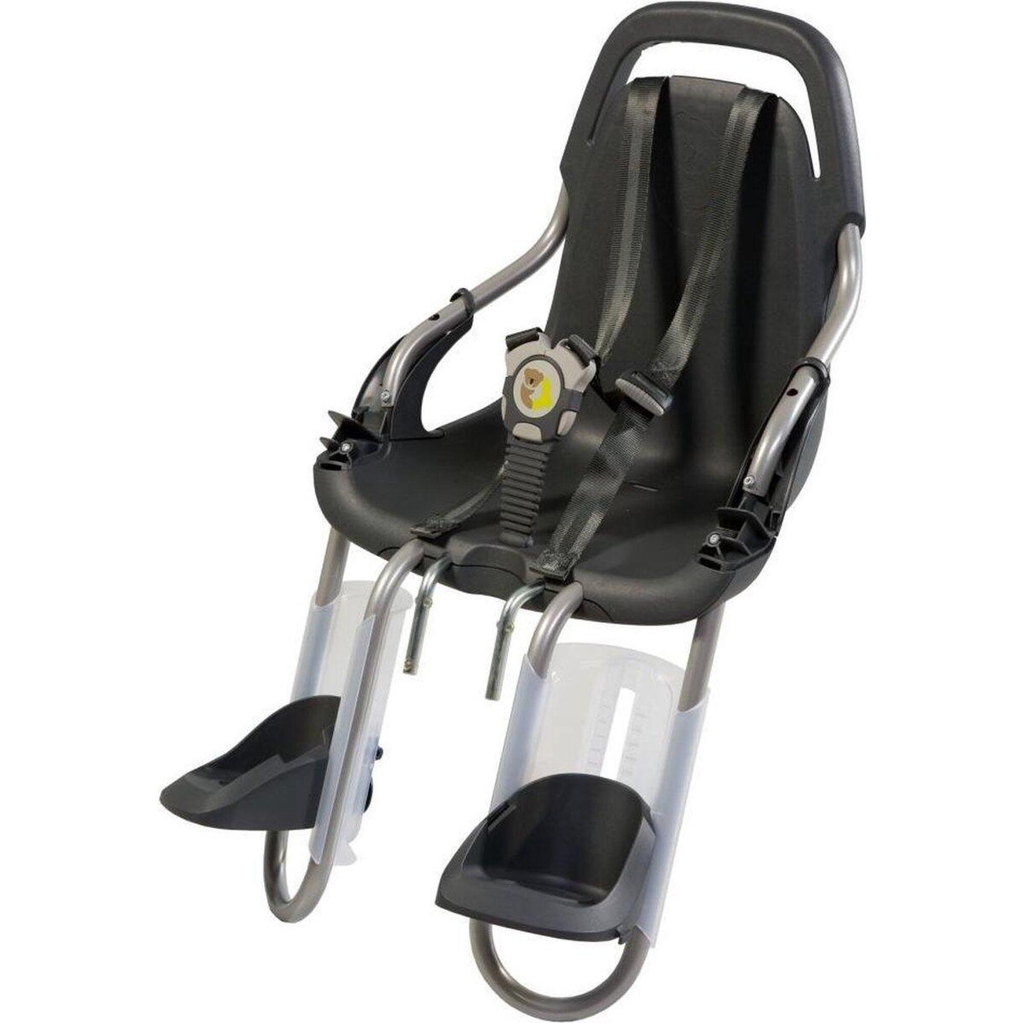 Qibbel - Siège Enfant Avant Basic - Anthracite - Siège Vélo Enfant - Gris|marron|noir - Taille Unique - Decathlon