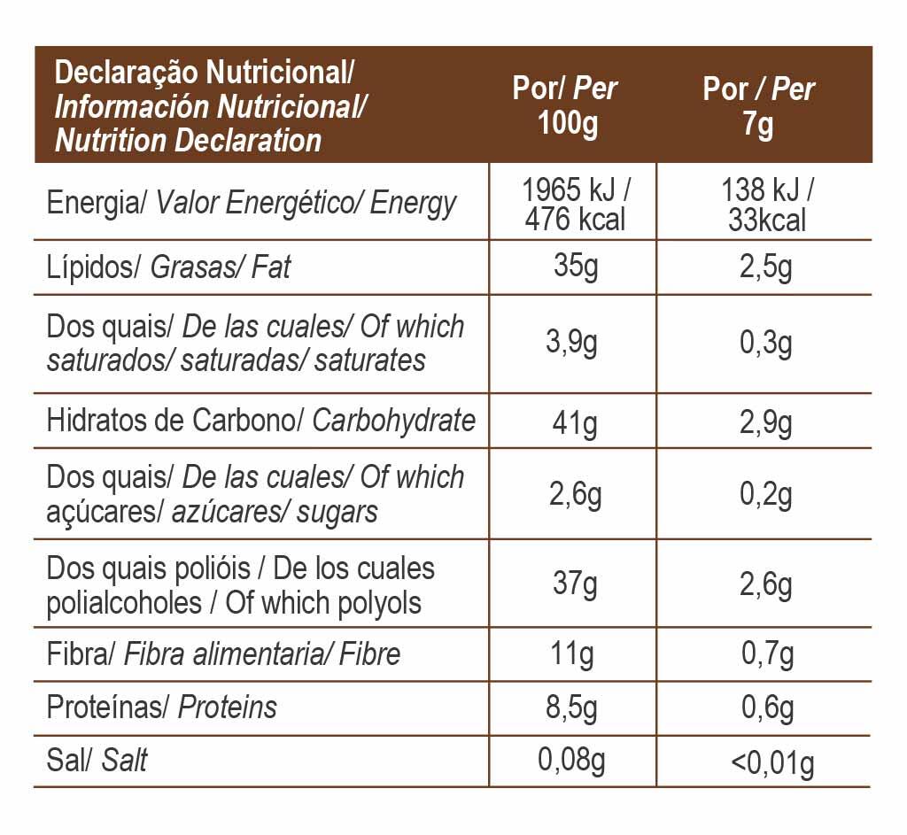 SNACK BAJO EN AZÚCAR CHOCO&NUT - LOW SUGAR SPREAD - 180 G 3/3