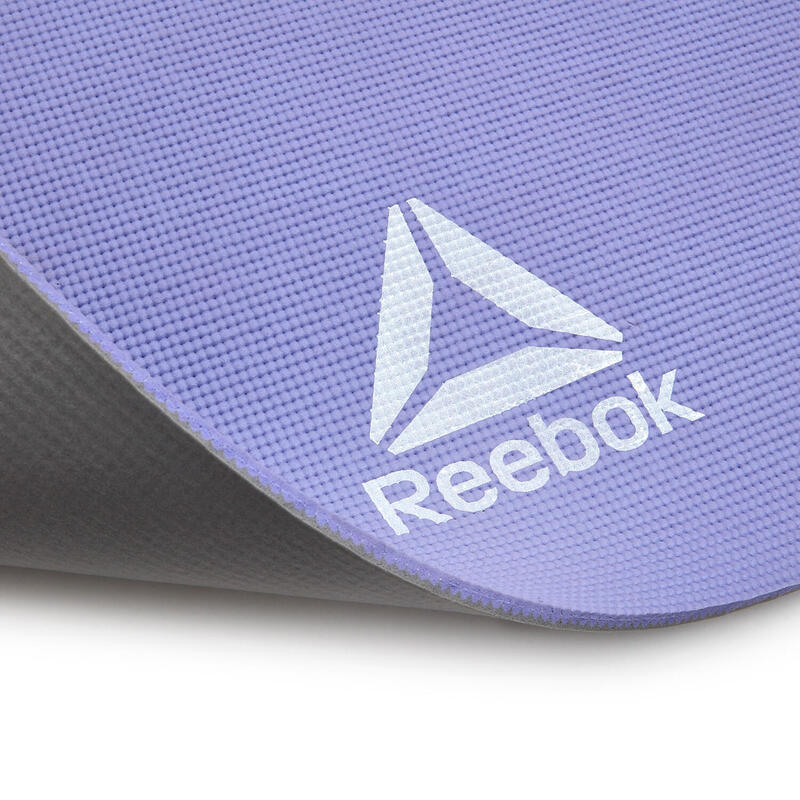 Reebok Yogamatte 6 mm doppelseitig lila/grau