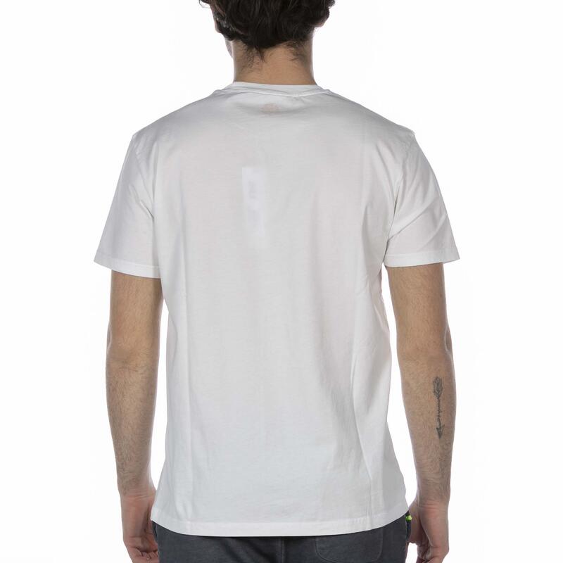 T-Shirt Blanc Imprimé Sundek Adulte