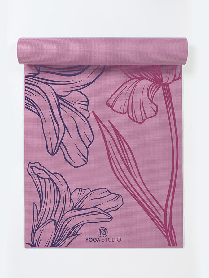 The Yoga Studio Designed Mats 6mm - Dusty Pink Mat Lively Lilium 1/4
