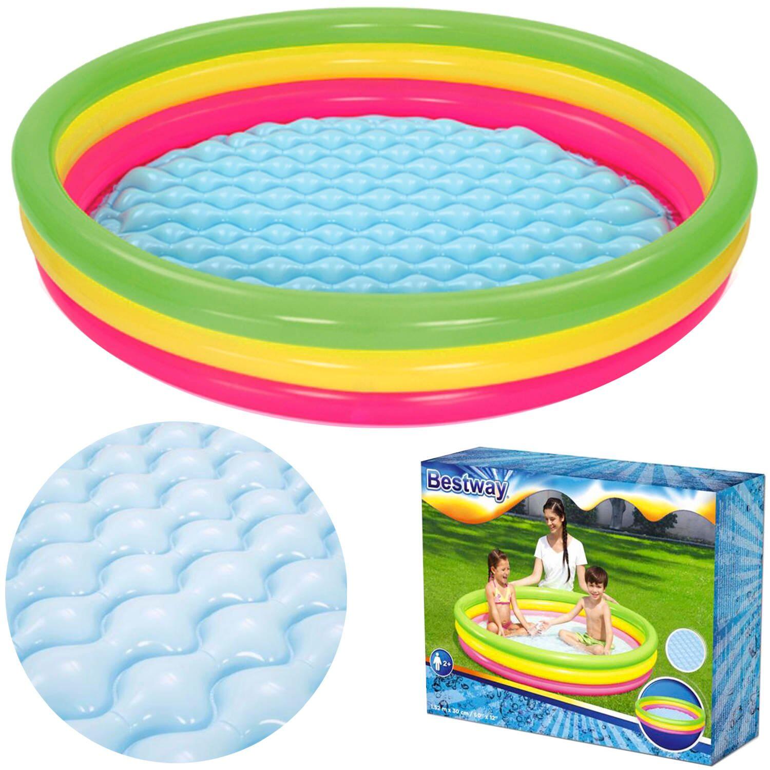 Bestway - Bestway Summer Set Paddling Pool, Inflatable Small Swimming Pool, Yellow - Piscine - Multicolore - Taille Unique - Decathlon
